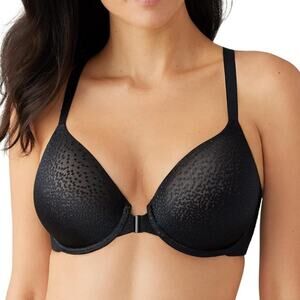 Wacoal Women’s Black Back Appeal Underwire Bra 32DDD Front closure